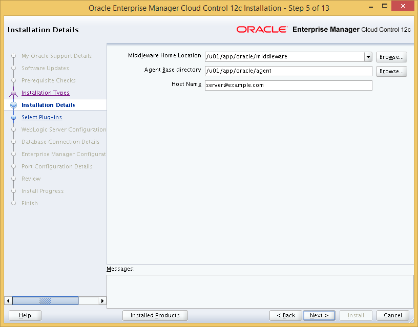 Oracle 11gr2 enterprise manager install